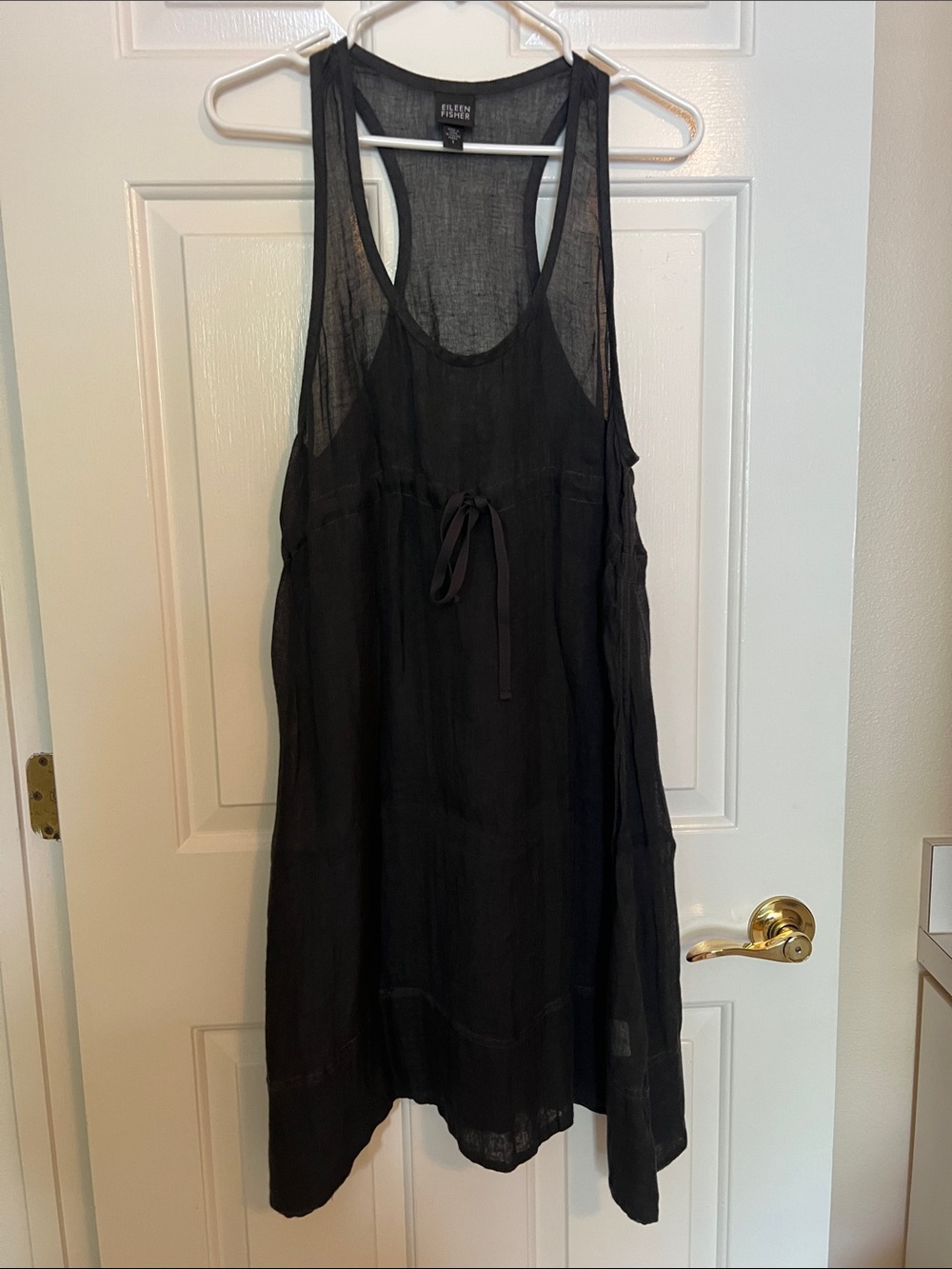 Eileen Fisher Italian Linen Tunic/Dress/swim Cover Up - Picture 2 of 14